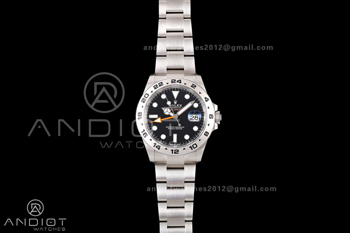 Explorer II 42mm 226570 904L SS Clean Plus 1:1 Best Edition Black Dial on Bracelet JH3285-2